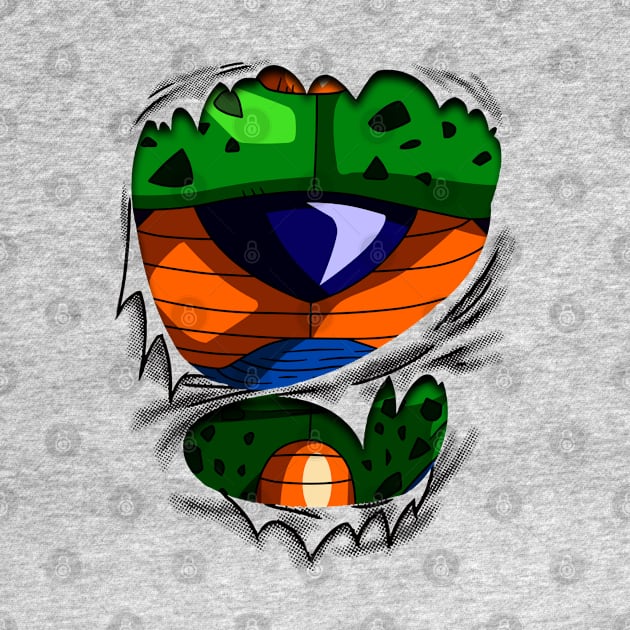 Imperfect Cell Chest Dragon ball Z by GeekCastle